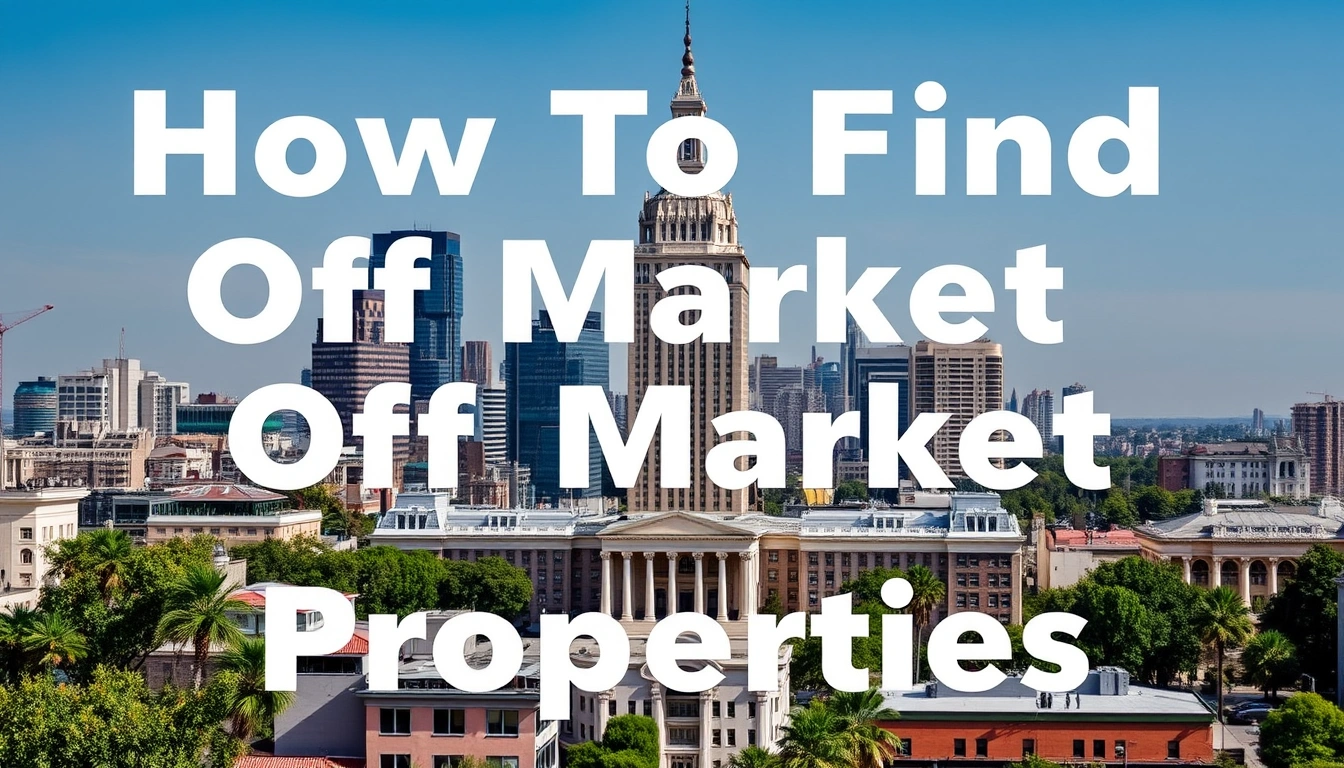 how to find off market properties [city]
